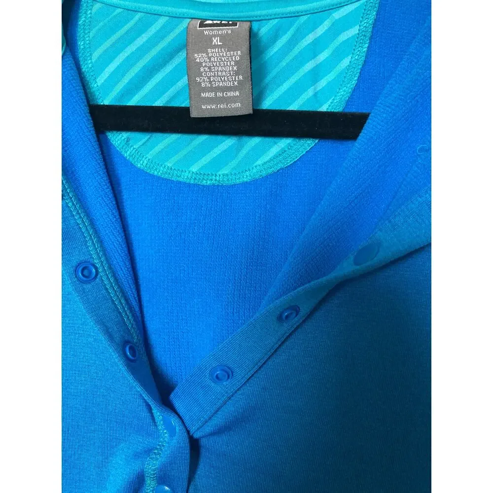 REI 40% Recycled Jacket Hoodie Blue‎ Size XL